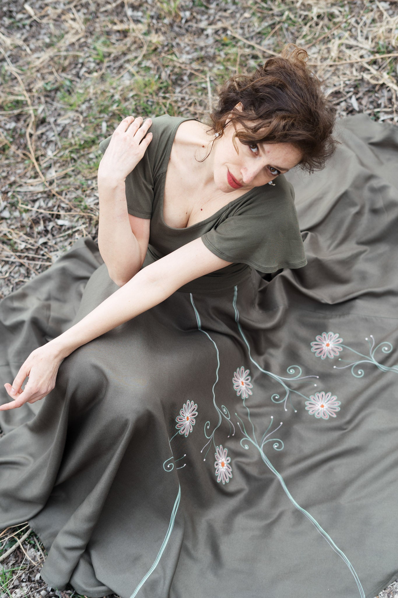 Belle Cotton-Viscose Long Summer Dress