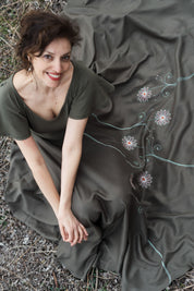 Belle Cotton-Viscose Long Summer Dress