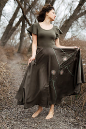 Belle Cotton-Viscose Long Summer Dress