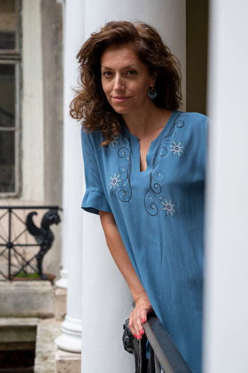 Annalisa Short Sleeve Viscose Tunic