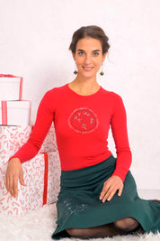 HOLLY Christmas Top - Red