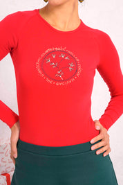 HOLLY Christmas Top - Red