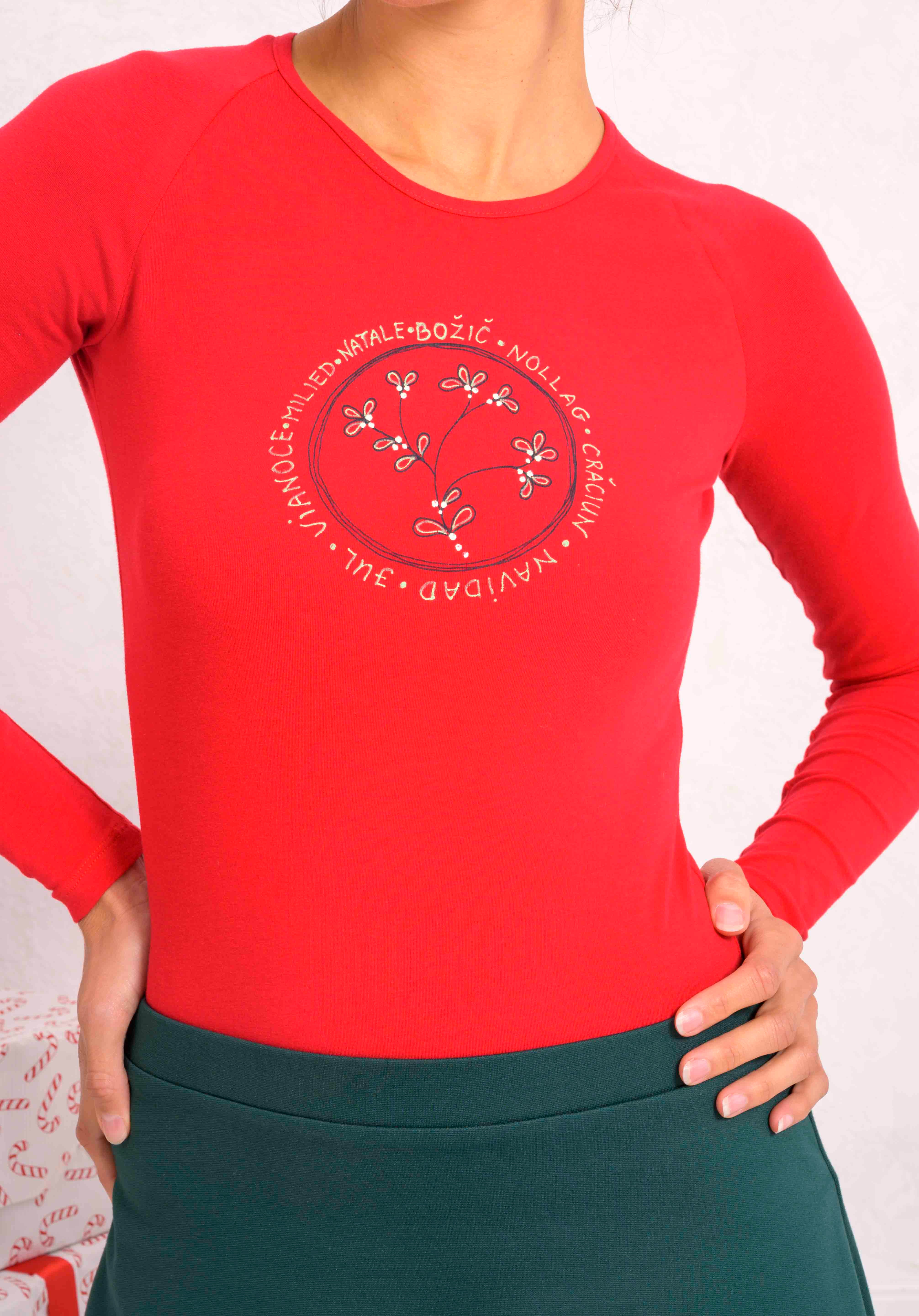 HOLLY Christmas Top - Red