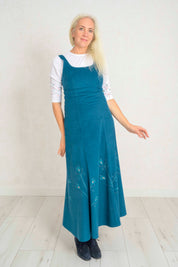 Zsoka maxi pinafore dress