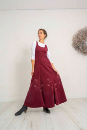 Zsoka maxi pinafore dress