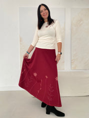 Poppy A-line maxi skirt