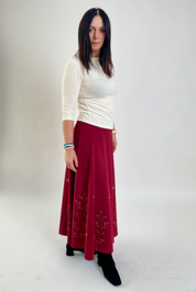 Poppy A-line maxi skirt